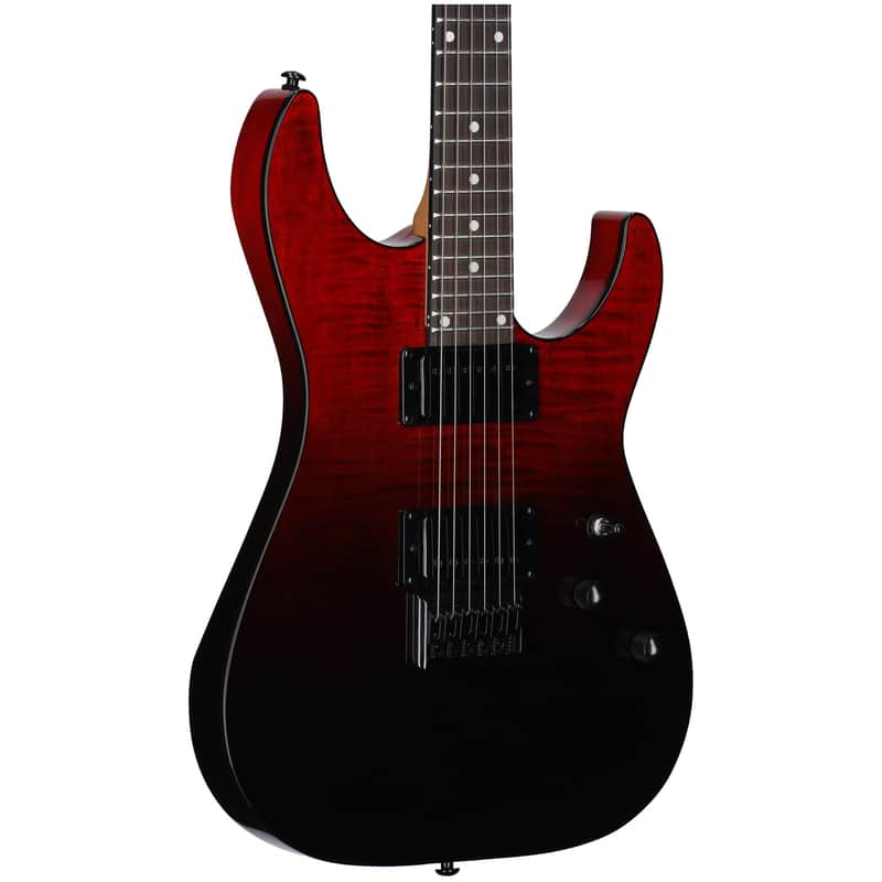 Schecter C1 Standard Electric Guitar, Blood Burst image 1