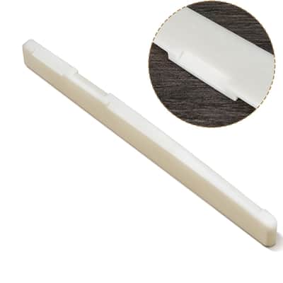 Rosewood Left-handed Slotted 6-String Martin Style Bridge set with Real Bone Saddle and Nut for Acoustic Guitar Replacement Parts image 7