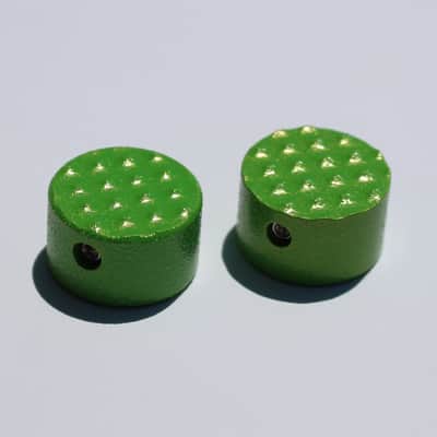 Ghost Electronic Footswitch Covers 2 Texture Lime Pedal Topper Aluminum Guitar Knob 2022 image 3