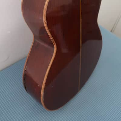 Project Vintage 1960s Silviano Herrera Classical Guitar H-Sil Mariachi Studio Project Crack On Lower Bout Rarely Listed For Sale Paracho Mexico Mexican Jesus Herrera image 12