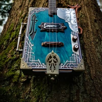 The Kingfisher - High Bird custom cigar box guitar image 2