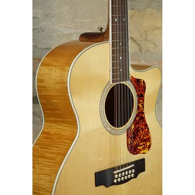GUILD F-2512CE Cutaway Deluxe Maple 12 String NAT Natural Blonde - Jumbo 12 Corde Elettricficata Fishman - Westerly Archback Co image 11