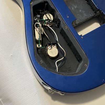2000's India Jackson JS30 JS Series Dinky Blue Mahogany Guitar Body Floyd Ready image 15