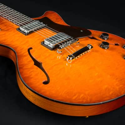 Collings 620 Semi-Hollow Premium Quilted Maple and Mahogany with Full Body Iced Tea Sunburst Custom NEW image 14