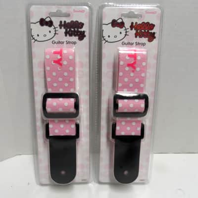 Hello Kitty Guitar Strap in Pink White Polka Dot Sanrio Polkadot image 2