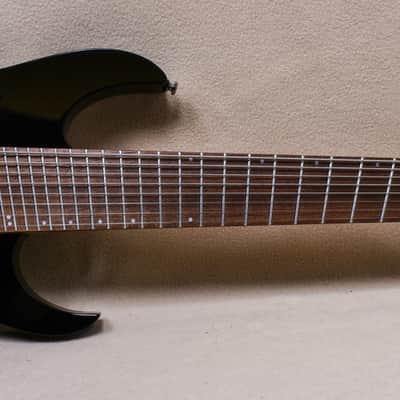 Ibanez RGMS8 Multi Scale 8 String Electric Guitar - Black image 3