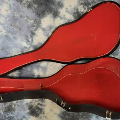 Vintage RARE 1970 Harmony H159 Dreadnought Birch Natural Neck Reset New Strings Pro Setup Original Soft Shell Case image 18