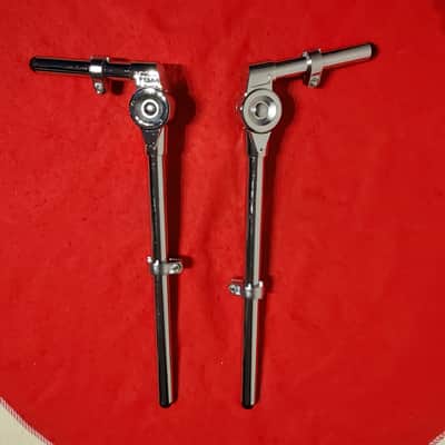6 Piece Pearl Tom Drum Mounting Uni-Lock Arms W/ISS Rim Mounts - MINT! image 2