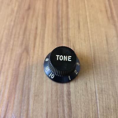 Vintage 1970's Fender Black Plastic Stratocaster Tone Control Knob! image 1