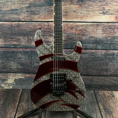 Late 80s ESP Mirage Deluxe 48th Street NY USA Custom Graphic Sinclair Floyd Electric Guitar with ESP Case image 1