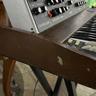 Moog Minimoog Model D 44-Key Monophonic Synthesizer 1971 - 1982 - Black / Wood image 5