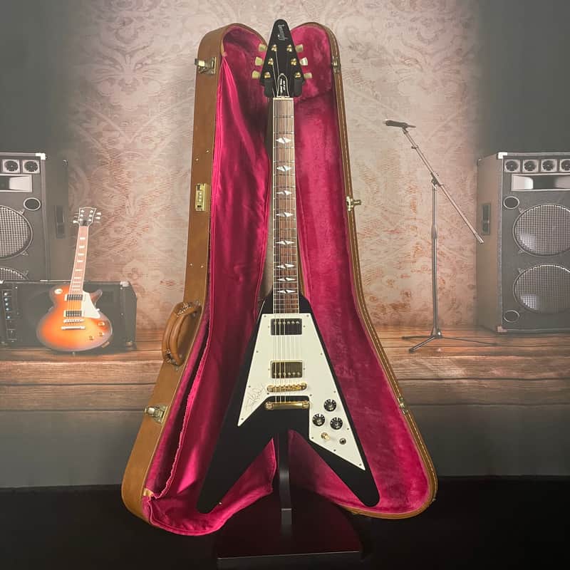 Gibson Jimi Hendrix Hall of Fame Flying V 1991 - Black image 1