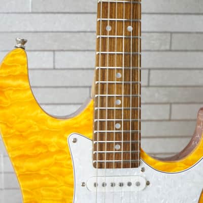 Tagima Stella DW Electric Guitar - Transparent Orange - Quilted Maple! image 3