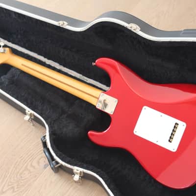 Fender Stratocaster Matthias Jabs of the Scorpions Signature Jabocaster - 1998 Limited Edition of 200 guitars - Candy Apple Red finish - Close to MINT condition ! image 6