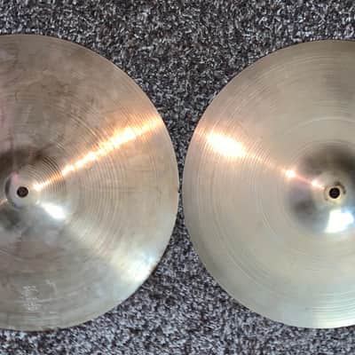 Vintage Zildjian 14"   Hi-Hat  Cymbals made in the usa image 1