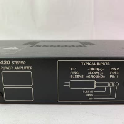 Symetrix 420 2 Channel Stereo Power Amplifier 20 Watts image 10