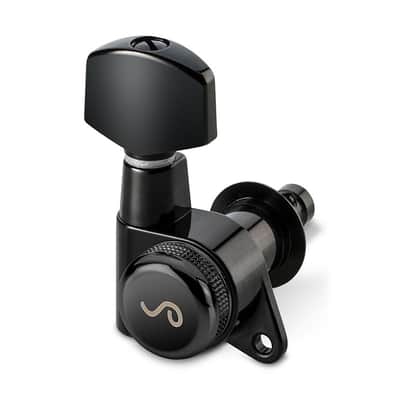 Schaller M6 Locking Tuners 6 In-Line Right Handed 135 Screw (Black, .01)