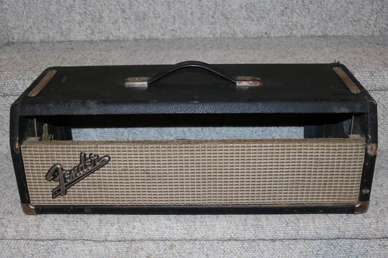 Vintage Original 1960s Fender Blackface Bandmaster Showman Head Cabinet - No Tariffs image 1
