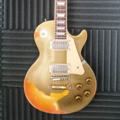 Greco 80's Gold Over Burst Screamin 82 Badge Gibson Relic Custom Shop Bumblebbe Super Real Mint Collection Era image 25