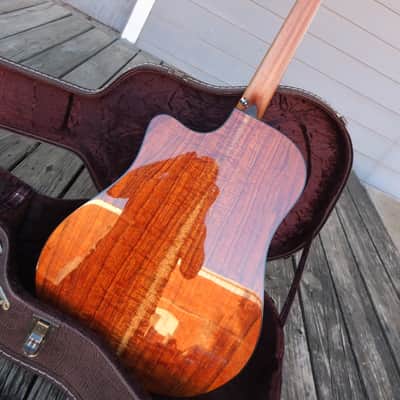 Bedell Ltd. Edition Dreadnought Cutaway Koa and Adirondack 2023 - Natural Gloss image 4