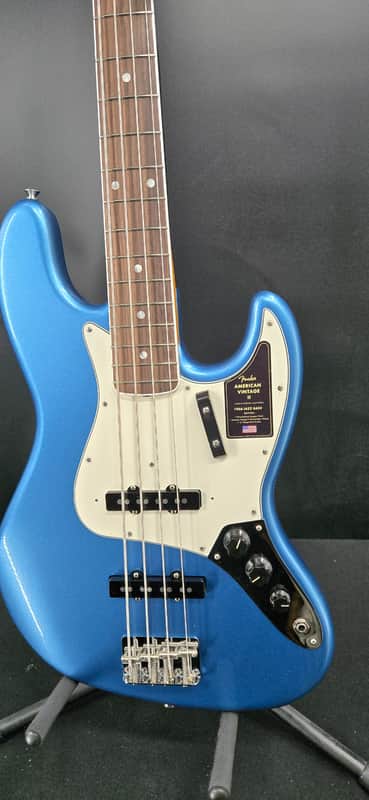 Fender American Vintage II 1966 Jazz Bass®, Rosewood Fingerboard, Lake Placid Blue image 1
