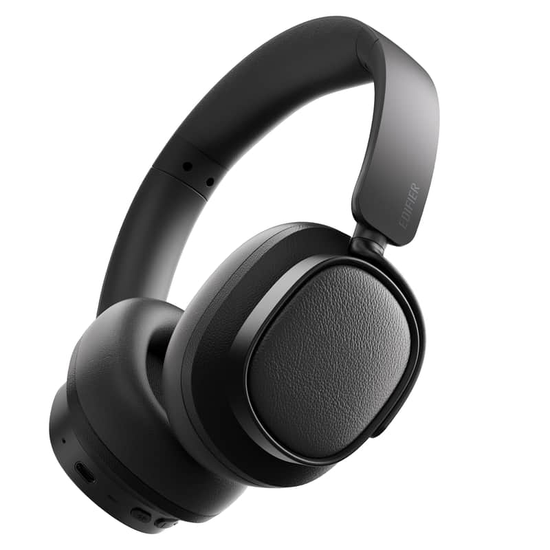 Edifier Active Noise Cancelling Headphones, Over Ear Bluetooth Headset, 92H Playtime Wired & Wireless Hi-Res Audio Certified, Fast Charging Clear Calls for Home Office Travel - Black image 1
