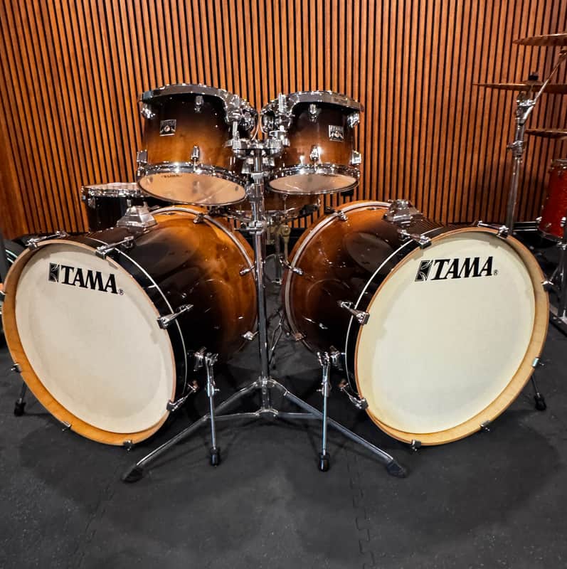 6 Piece Tama Superstar Classic Coffee Fade Maple Shells Double Bass Drum Kit w/ hardware image 1