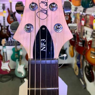 PRS SE NF3 Bolt On Electric, White Pearl with Gig Bag image 8