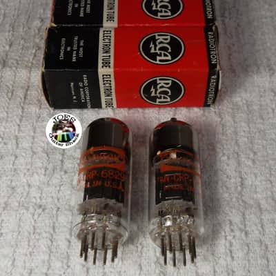 1962 RCA 6829 12AT7 6201 E180CC USA Extra Long Black Ribbed Plate Super Strong Match Pair Tubes 6950/7000 of 6700 = 105% Best Sounding 6829 & Extremely Rare! #55 image 4