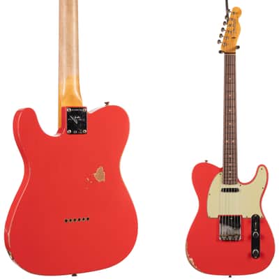 Fender Custom Shop 1963 Telecaster Relic Aged Fiesta Red (218) image 7