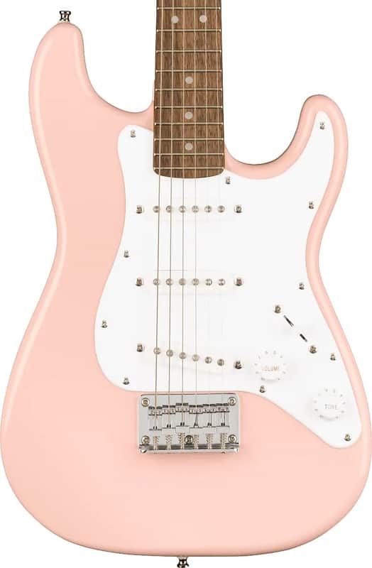 NEW Squier Mini Stratocaster V2 with Laurel Fretboard - Shell Pink, In Stock and Ships Ultra Fast!! image 1