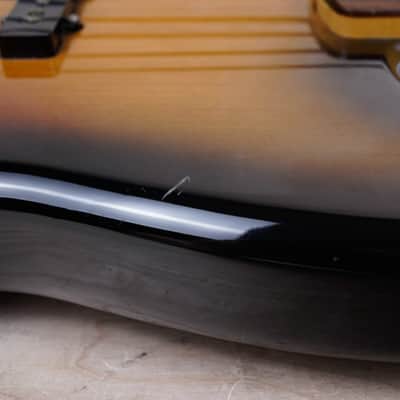 Fender JB62-FL Fretless Jazz Bass Reissue MIJ 1993 Sunburst Fujigen Made in Japan w/ Bag image 6