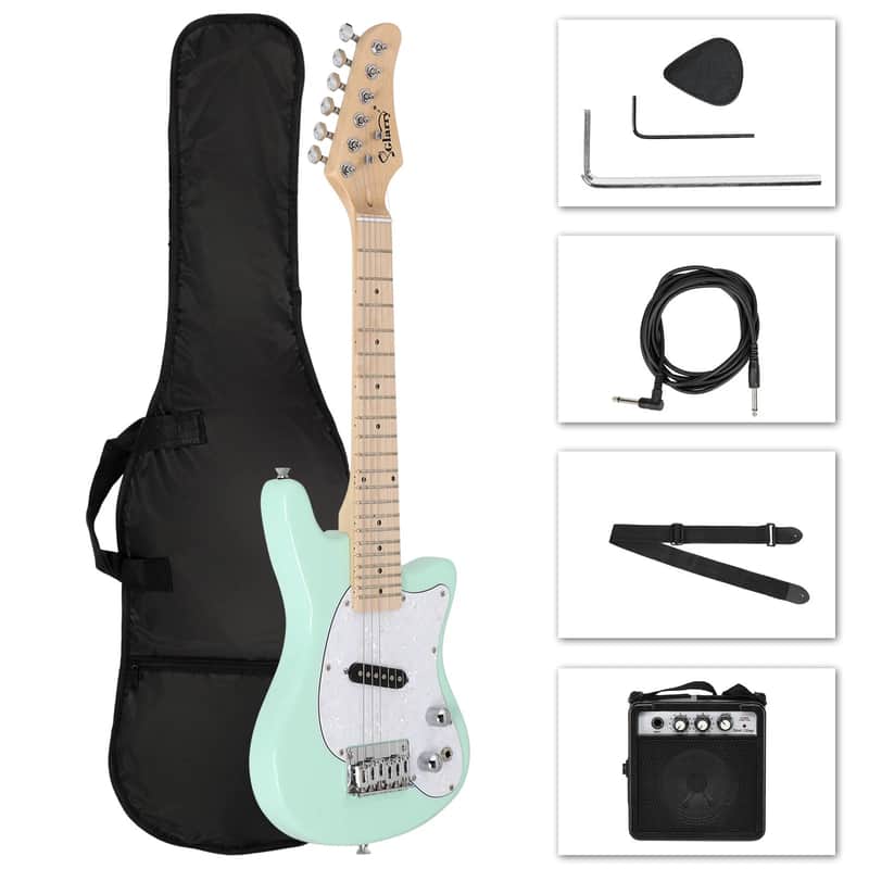New 30" Junior Electric Guitar Mini Size for Kids With Amp image 1