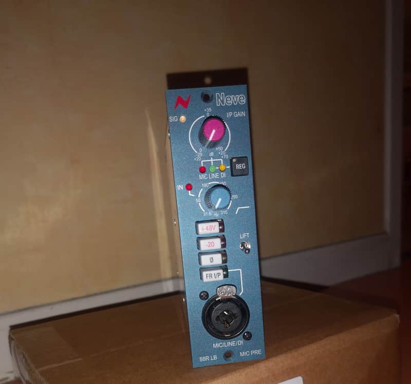 AMS Neve 88RLB 500 Series Mic Preamp Module 2010s - Blue image 1