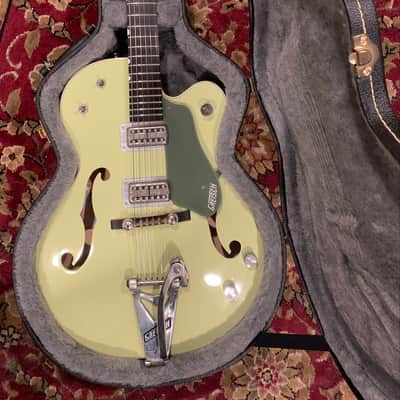 Gretsch G6118T Anniversary 2011 Smoke Green w/ B6 Bigsby and case image 2