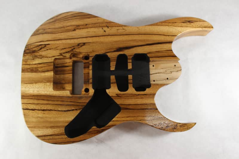 Finished Zebrawood RG Guitar body fits Ibanez(tm) 6 string AANJ RG and Jem Necks J1398 image 1