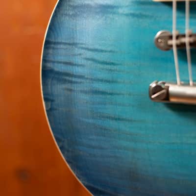 Nik Huber Orca 59 Blue Turquoise Glow Brazilian RW Fretboard image 5