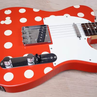 Fender Limited Edition Japan TL-Minnie Mouse Telecaster MIJ 2007 Red and White Polka Dot w/ Bag image 3
