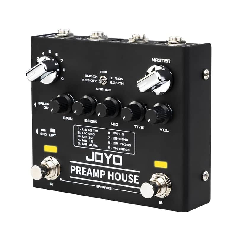 Joyo Preamp House R-15 Amp Simulator Guitar Pedal, 9 Amp Models with Dual Channel & 18 Tones, IR Cab Sim, XLR Out & FX Loop, Bypass (Price includes the import duty for US buyer) image 1