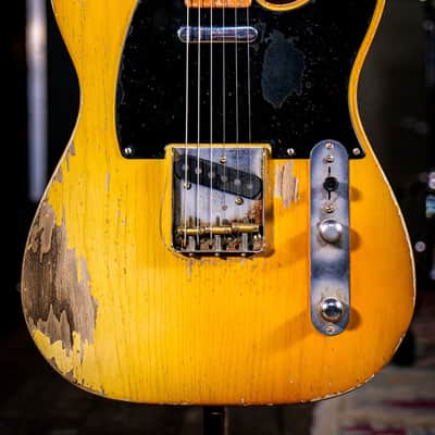 Fender Custom Shop Dale Wilson Masterbuilt 52 Telecaster Heavy Relic Smoked Butterscotch Blonde image 1