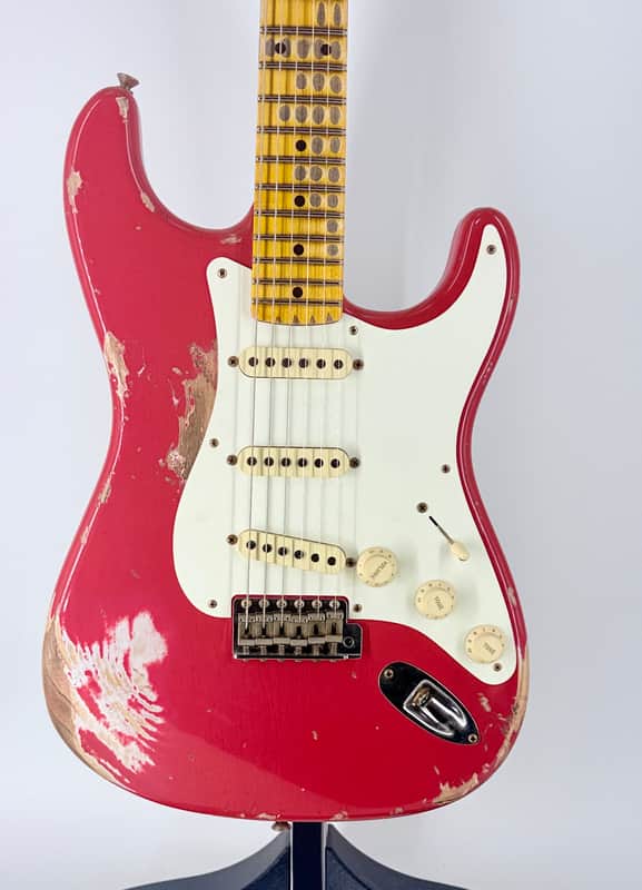 Fender USA Custom Shop  1957 HEAVY RELIC STRAT- FIESTA RED Ser#:R150868 image 1
