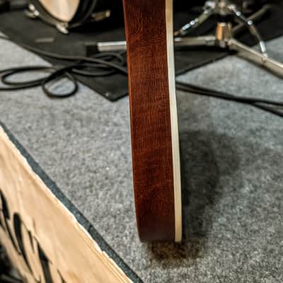 Leopard wood telecaster w/white binding image 5