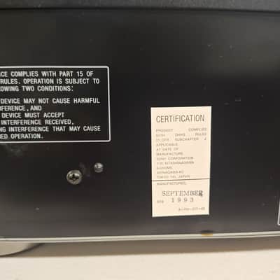Immagine Sony CDP-C601ES 5-Disc Carousel CD Changer Player  1993 - 5
