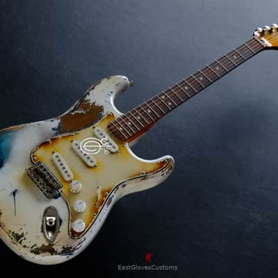 Fender Stratocaster Olympic White Heavy Aged Relic image 13