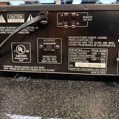 Denon POA-5200 Precision Audio Component & Dual Power Amplifier image 6