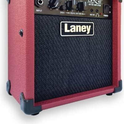 Laney LX10 Guitar Combo Amplifier (10 Watts, 1x5"), Red image 2