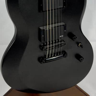 ESP E-II Viper Baritone Electric Guitar W/ OHSC 2017 - Charcoal Metallic Satin image 2