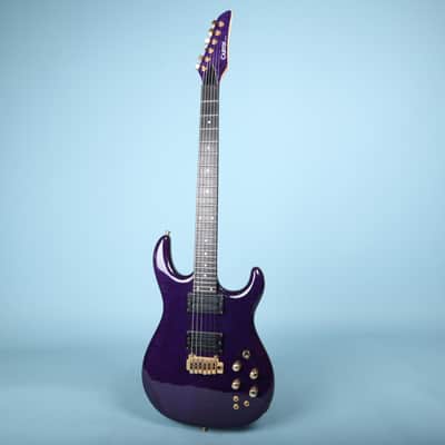 Carvin DC400T Purple Quilt Maple Neck Through Electric Guitar USA image 2