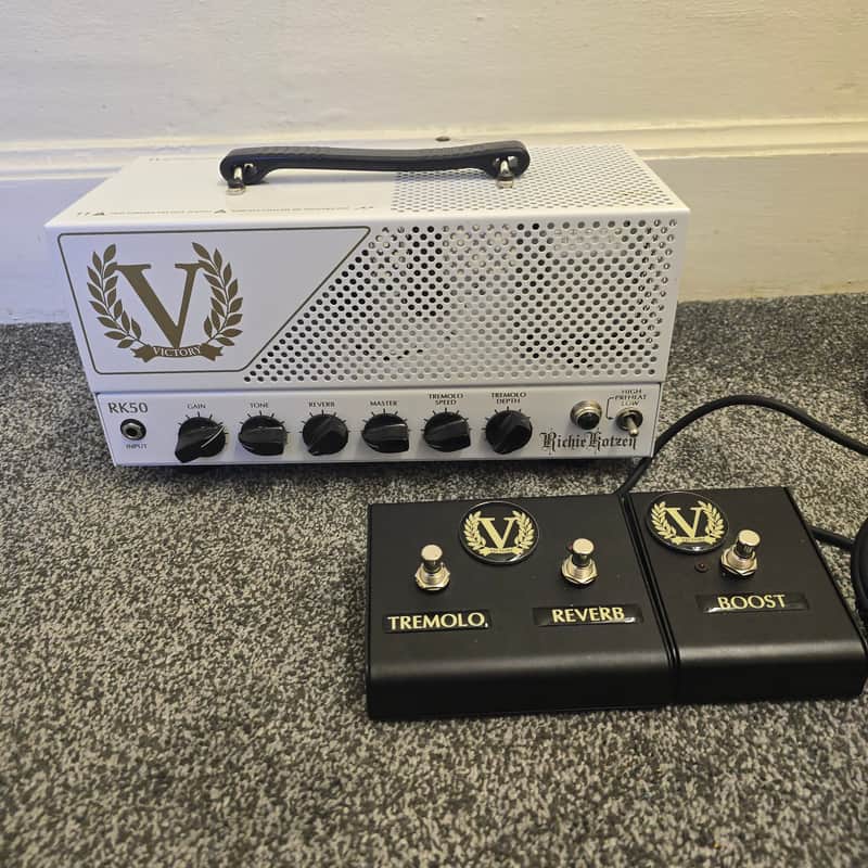 Victory Amps RK50 Richie Kotzen Signature Compact Series 50-Watt Guitar Head 2010s - White/Gold image 1