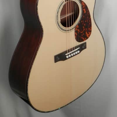 Larrivee Custom LV-10E Madagascar Rosewood Back & Sides, Moon Spruce Top, Dragon ,Vine-Vase Cutaway image 4